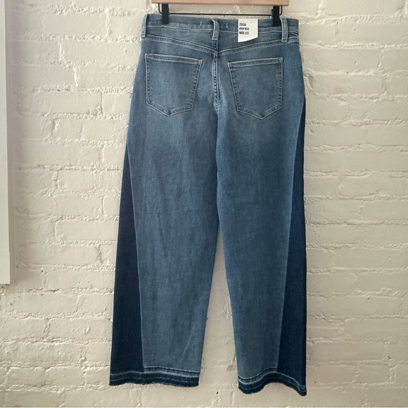 Eunina Zosia Wide Leg High Rise Two-Tone Jeans Size 28 NWT 90s Cowgirl Boho - Picture 8 of 13
